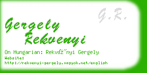 gergely rekvenyi business card